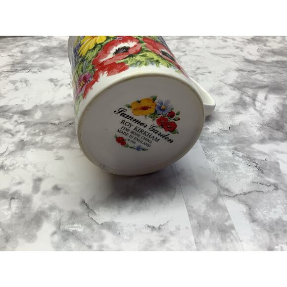 Set of Two Mugs "Summer Garden" or "English Meadow" Fine China-Made in England - Picture 5 of 5